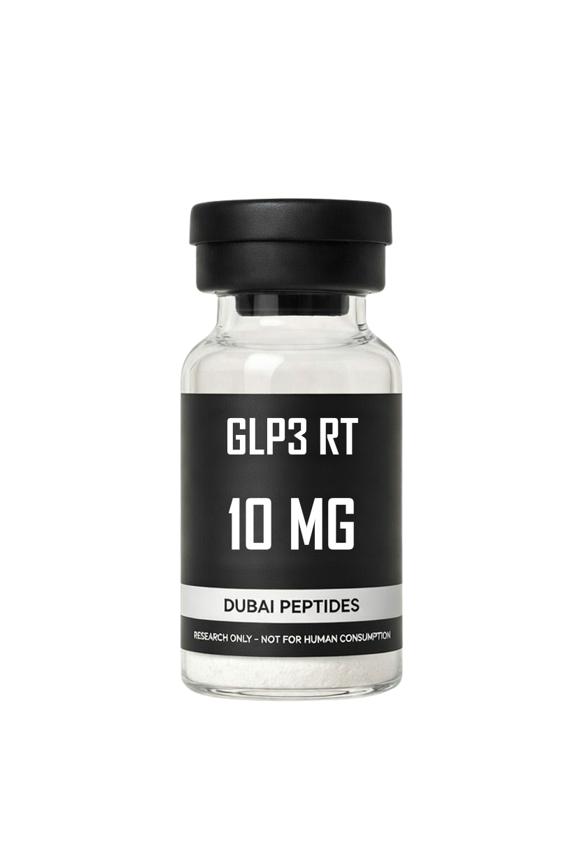 GLP3 RT triple agonist GLP-1 GIP GCGR lyophilised research peptide vial – Dubai Peptides UAE