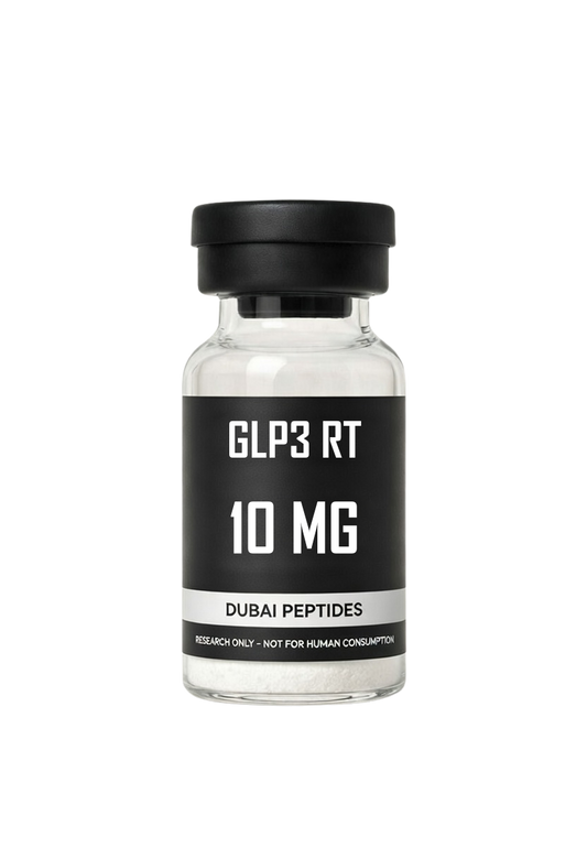 GLP3 RT triple agonist GLP-1 GIP GCGR lyophilised research peptide vial – Dubai Peptides UAE