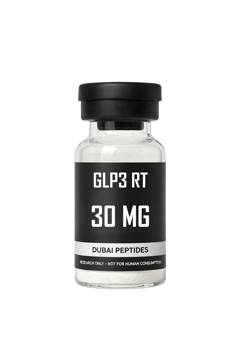 GLP3 RT triple agonist GLP-1 GIP GCGR lyophilised research peptide vial – Dubai Peptides UAE