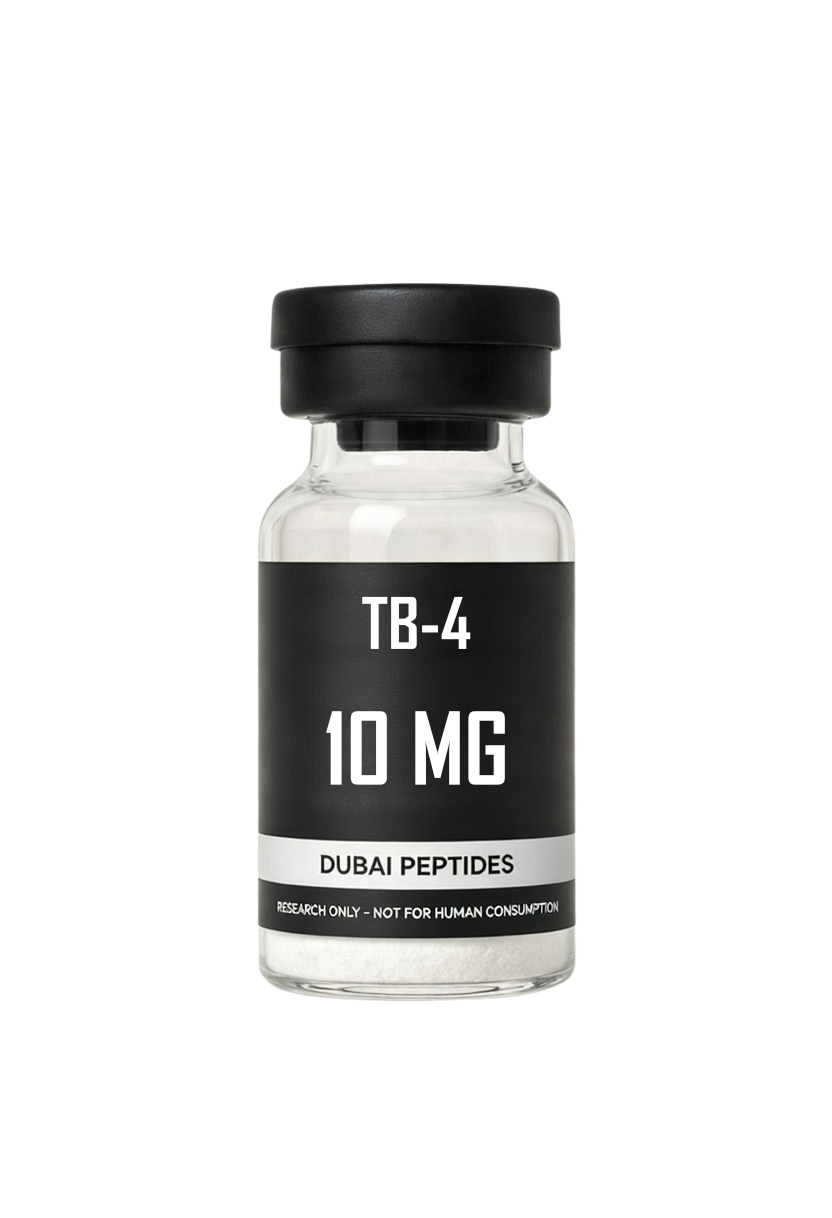 TB-500 TB4 Thymosin Beta-4 10mg lyophilised research peptide vial – Dubai Peptides UAE