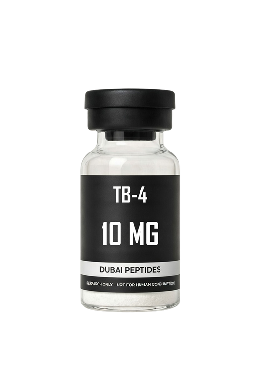TB-500 TB4 Thymosin Beta-4 10mg lyophilised research peptide vial – Dubai Peptides UAE