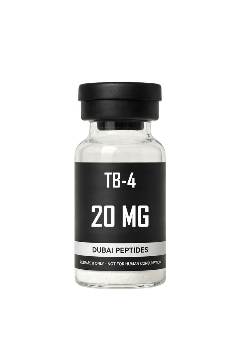 TB-500 TB4 Thymosin Beta-4 10mg lyophilised research peptide vial – Dubai Peptides UAE